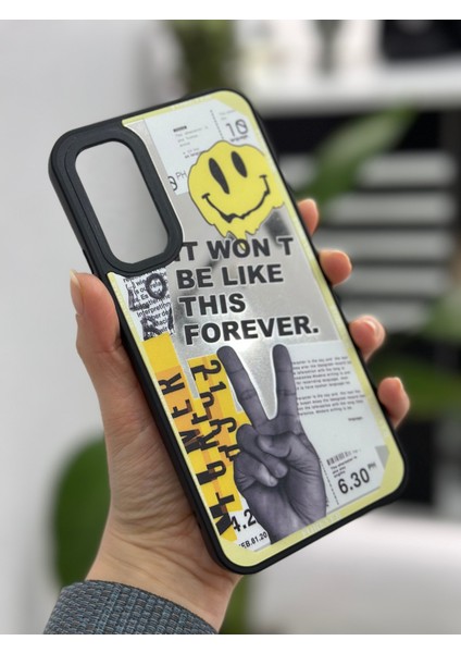 Samsung Galaxy A52 Uyumlu Aynalı Forever Tasarımlı Silikon Kılıf