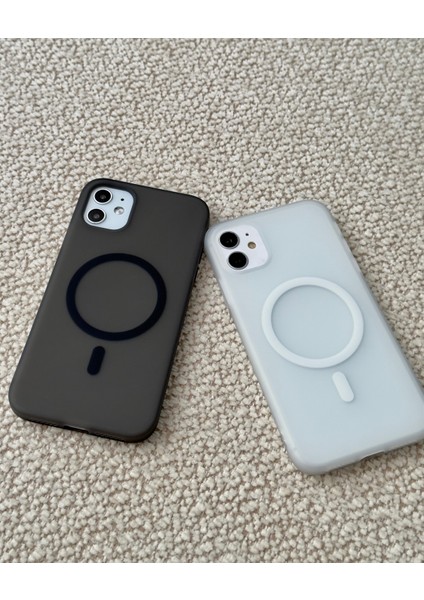 Iphone 11 Uyumlu Magsafe Özellikli Parmak Izi Bırakmaz Mat Darbe Önleyici Şeffaf Silikon Kılıf fırsatları