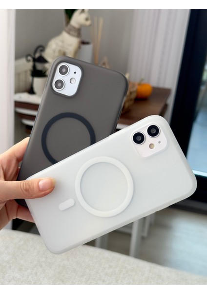 Iphone 11 Uyumlu Magsafe Özellikli Parmak Izi Bırakmaz Mat Darbe Önleyici Şeffaf Silikon Kılıf indirimleri