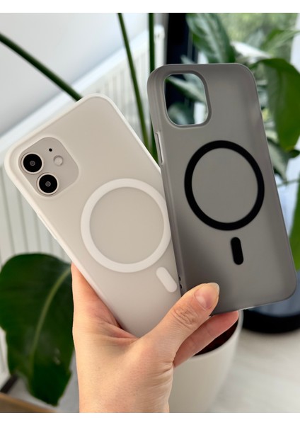 Iphone 12 ve 12 Pro Uyumlu Magsafe Özellikli Parmak Izi Bırakmaz Mat Şeffaf Kılıf fiyatları