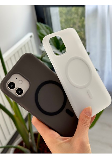 Iphone 12 ve 12 Pro Uyumlu Magsafe Özellikli Parmak Izi Bırakmaz Mat Şeffaf Kılıf fırsatları