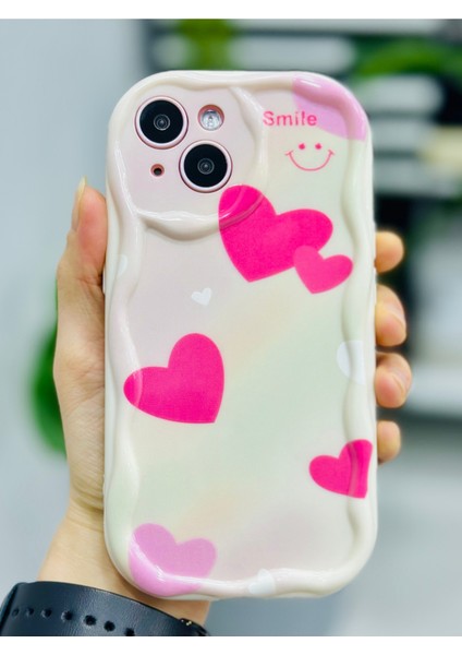 Iphone 15 Uyumlu Smile Kalp Baskı Desenli Silikon Kılıf modelleri