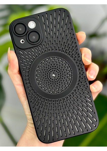 Iphone 13 ve iphone 14 Uyumlu Lensli Magsafe Özellikli Darbe Önleyici Koruyucu Kılıf