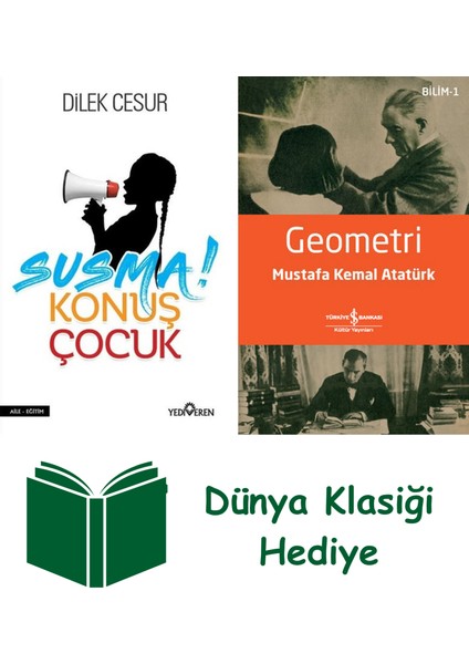 Susma! Konuş Çocuk + Geometri + Dünya Klasiği Hediye