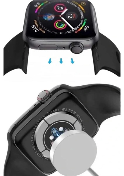 Yeni Model Akıllı Saat Dokunmatik Ekran Unisex Amoled Ekran 44 mm indirimleri