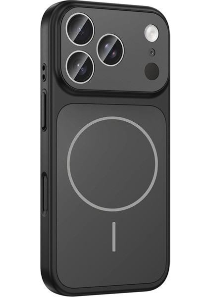 iPhone 17 Pro Max Kılıf Maks M-Safe Şarj Özellikli Kamera Korumalı Formen Kapak - Siyah fırsatları