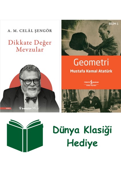Dikkate Değer Mevzular + Geometri + Dünya Klasiği Hediye