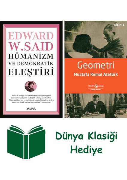 Hümanizm ve Demokratik Eleştiri + Geometri + Dünya Klasiği Hediye