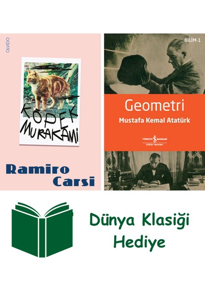 Köpek Murakami + Geometri + Dünya Klasiği Hediye