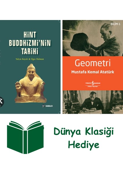 Hint Buddhizmin'nin Tarihi + Geometri + Dünya Klasiği Hediye