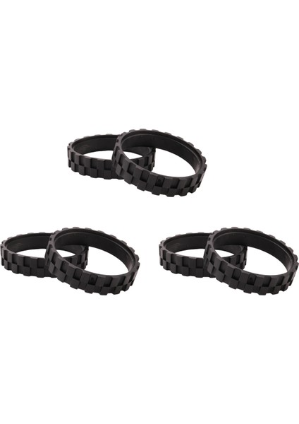 Xiaomi Için 6x Tekerlek Lastikleri 1s 1s Robot Vakum Süpürge Roborock S50 S55 S5 S5 Maksimum Tekerlekler Anti-Kayma Mijia (Yurt Dışından)