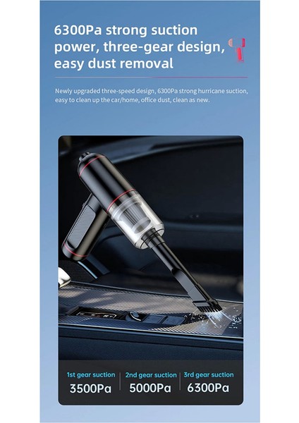 1600000PA 5 In1 Kablosuz Otomobil Elektrikli Süpürge Taşınabilir Robot Elektrikli Süpürge El Tipi Mini Araba Ev Cihazı (Yurt Dışından) fiyatları