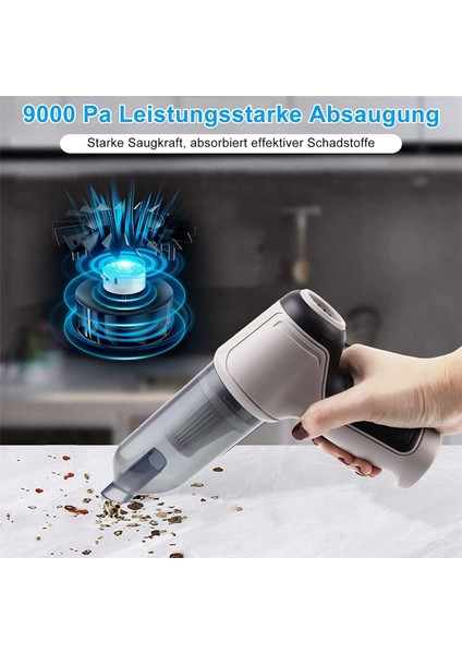 3x 4in1 120W Kablosuz Hava Üfleyici Taşınabilir Hava Duster Mini 9000PA Kablosuz Vakum Süpürge Siklonik Eş (Yurt Dışından) fırsatları