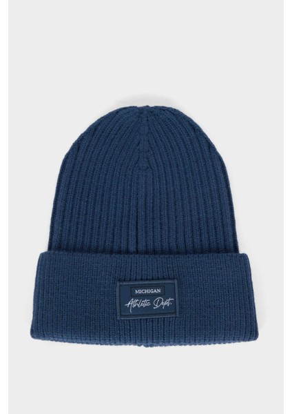 Erkek Etiket Baskılı İçi Polarlı Bere F4131AX25WN