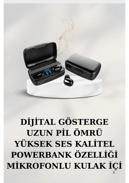 Dijital Göstergeli Bluetooth Kulaklık Kablosuz Tws Stereo Bluetooth 5.0 fiyatları