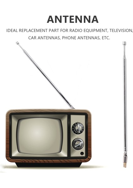 Radyo Tv Için Yedek 60 cm 4 Bölüm Teleskopik Anten Anteni (Yurt Dışından) modelleri