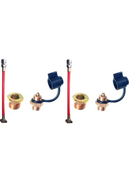 2x Kamyon Hava Deposu Air Giriş Bağlantı Boru Kamyonu Hava Boru Kamyonu Römork Hava Depk Toz Üfleme Kiti (Yurt Dışından)