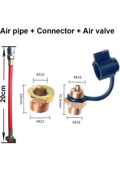 2x Kamyon Hava Deposu Air Giriş Bağlantı Boru Kamyonu Hava Boru Kamyonu Römork Hava Depk Toz Üfleme Kiti (Yurt Dışından) modelleri