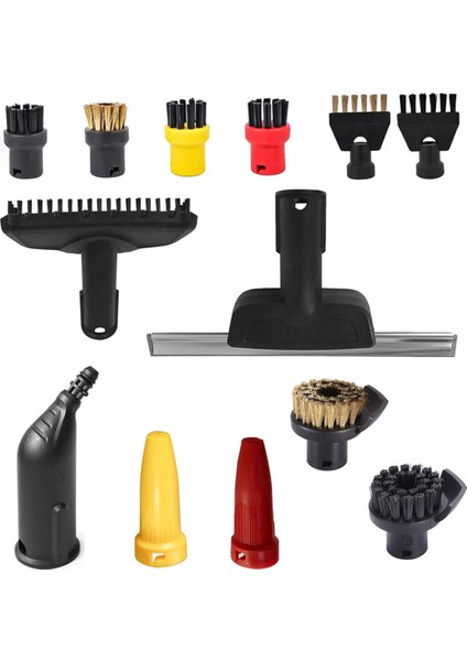 Pencere Nozul Kazık Yuvarlak Fırça Buhar Seti Karcher Sc2 Sc3 Sc4 Sc5 Sc7 Buhar Temizleyici Parçası Inatçı Leke Kaldır (Yurt Dışından)