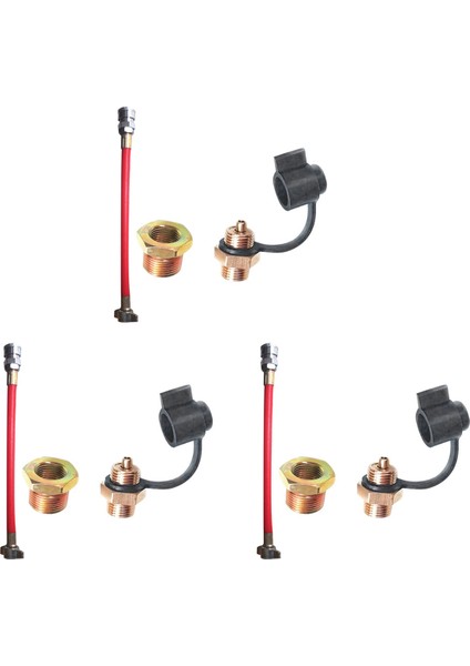 3x Kamyon Hava Deposu Air Giriş Bağlantı Boru Kamyonu Hava Boru Kamyonu Römork Hava Depk Toz Üfleme Kiti (Yurt Dışından)