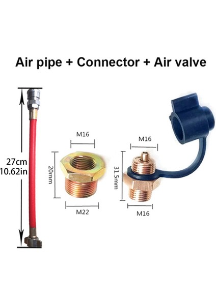 3x Kamyon Hava Deposu Air Giriş Bağlantı Boru Kamyonu Hava Boru Kamyonu Römork Hava Depk Toz Üfleme Kiti (Yurt Dışından) fırsatları