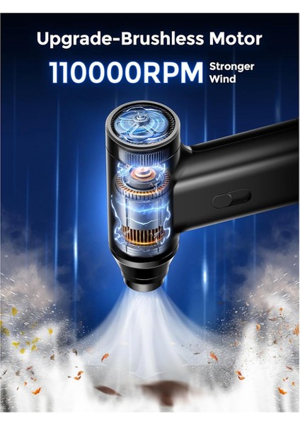Sıkıştırılmış Hava Sezdiri, Bilgisayar, Araba, Ev, Ofis, Kablosuz Klavye Temizleyici Için Taşınabilir Elektrikli Hava Sezeti (Yurt Dışından) indirimleri
