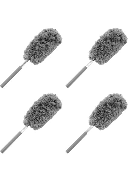 4x Mikrofiber Toz Geri Çekilebilir Ev Temizleyici Tüy Duster Araç Süpürücü Toz Fırçası (Yurt Dışından)
