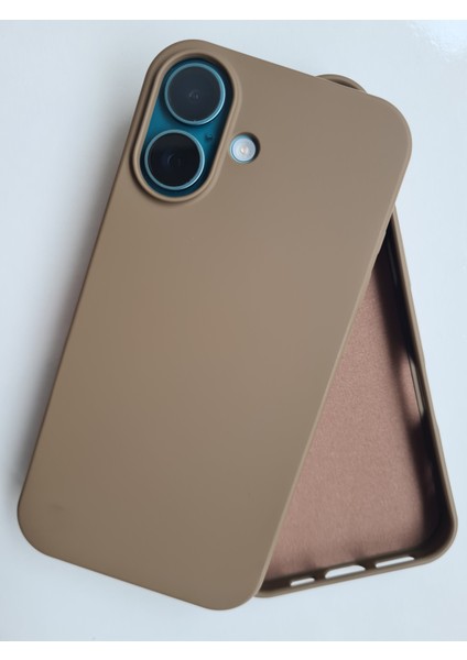 İphone 16 İle Uyumlu LOGOSUZ İçi Kadife Esnek Silikon Lansman Kılıf