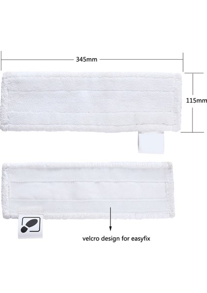 2x Karcher Easyfix Sc1 Sc2 Sc3 Sc4 Sc5 Için 2x Buhar Temizleyici Kumaş Pedleri Temizleyici Mop Kumaş Pedleri Pratik (Yurt Dışından) fiyatları
