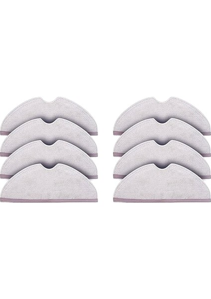 Mop Pad 8 Paket Mikrofiber Mop Bezi Roborock S6 S6 Saf S6 Maxv S5 Max S5 Robot Vakum Süpürge Mop Değiştirme (Yurt Dışından)