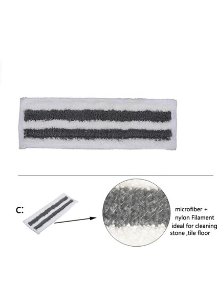 6pcs Yedek Mikrofiber Buharlı Paspas Bezi Için Easyfix Sc2 Sc3 Sc4 Sc5 Steam Mop Temizleyici Yedek Parçalar (Yurt Dışından) fiyatları