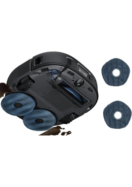 14PCS Yıkanabilir Paspas Paspas Pedleri Eufy X10 Pro Omni ve Eufy X9 Pro Robot Vakumları Temizleyici Yedek Paspas Parçaları (Yurt Dışından) indirimleri