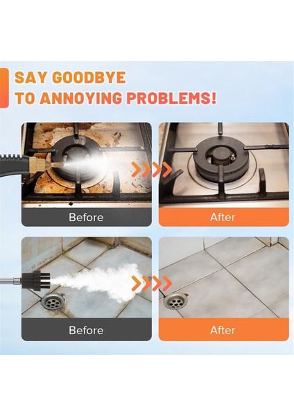 Elde Buhar Temizleyici Taşınabilir Basınçlı Buharlayıcı, Mobilya Araba Duş Mutfak Banyo Eu Fiş Için Temizlik Için (Yurt Dışından) fırsatları
