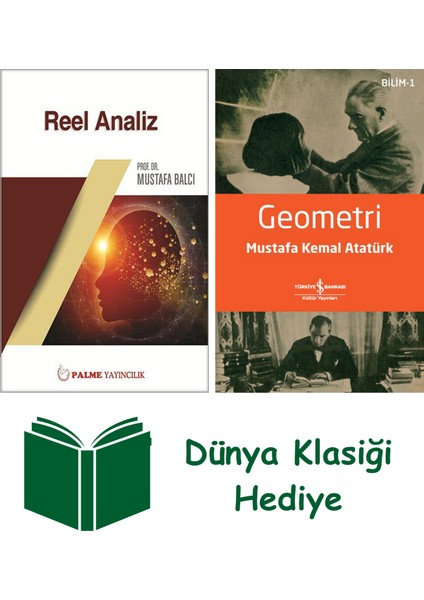 Reel Analiz + Geometri + Dünya Klasiği Hediye