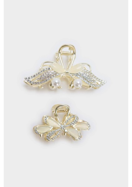 Kadın 2li Inci Detaylı Mandal TOKA F8265AXNS