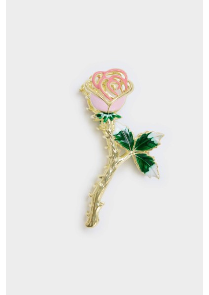 Kadın Pembe Gül Detaylı Mandal TOKA F8267AXNS