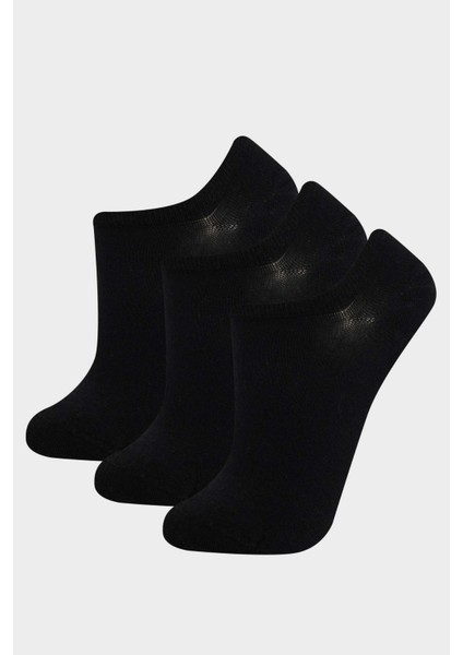 Kadın 3'lü Pamuklu Sneaker Çorap G1275AXNS