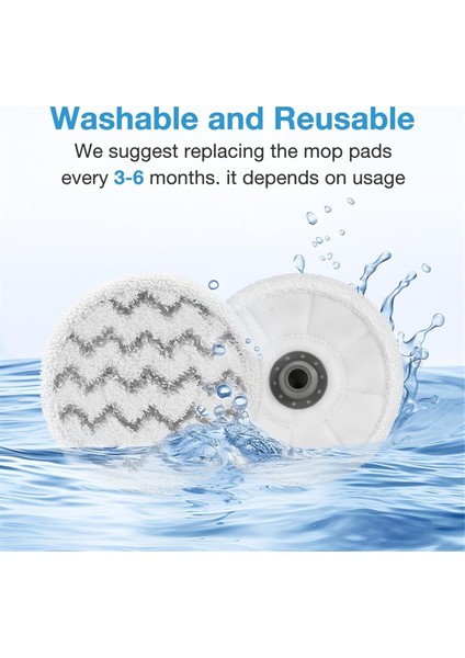 8 Paket 3897A Yedek Dönen Paspas Pedleri Bissell Spinwave Için Uyumlu Smartsteam Ovma Steam Paspası 3897A 3897A (Yurt Dışından) modelleri