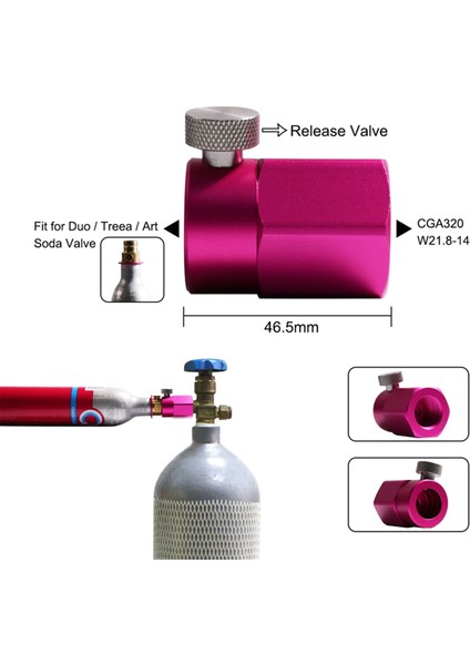 W21.8 Soda Silindir Hızlı Adaptör Valf Enflasyonu Duo/terra/art/gaıa/crystal 3.0 Için Valf Düzenleme Valfi (Yurt Dışından) fiyatları