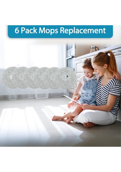 6pcs Paspas Bez Pedleri Dream L10S ULTRA/L10 Ultra Robot Vakum Süpürge Parçaları Yeniden Kullanılabilir Islak Kopu Pedleri (Yurt Dışından) indirimleri