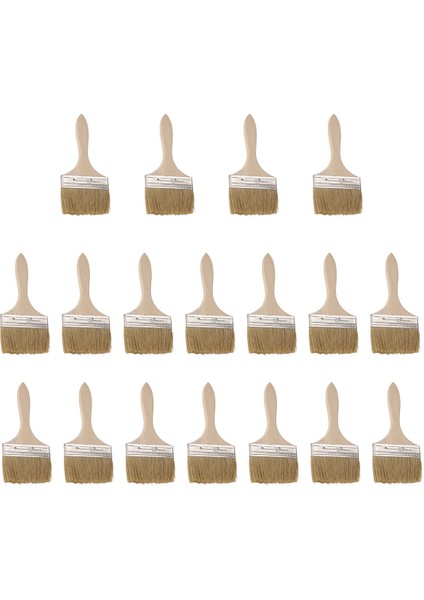 Boya Lekeleri Için 18 Paket 4 Inç (89MM) Boya Fırçası ve Yonga Boya Fırçaları Vernikler ve Gesso (Yurt Dışından) fiyatları
