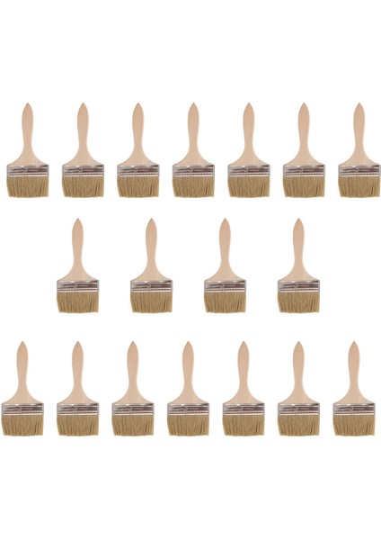 Boya Lekeleri Için 18 Paket 4 Inç (89MM) Boya Fırçası ve Yonga Boya Fırçaları Vernikler ve Gesso (Yurt Dışından) modelleri