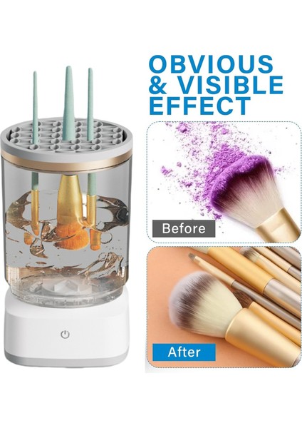 USB Fiş Taşınabilir Elektrik Makyaj Fırçası Temizleyici Kauçuk Makyaj Makinesi Elektrikli USB Hızlı Temizleyici Temizleme Fırçası, A (Yurt Dışından) modelleri