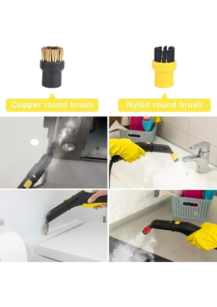 Karcher Steam Temizleyici Aksesuarları Yedek Bezleri, Nozul Yuvarlak Fırçalar, Karcher Easyfix Sc1 Sc2 Sc3 Sc4 Sc5 (Yurt Dışından) fiyatları