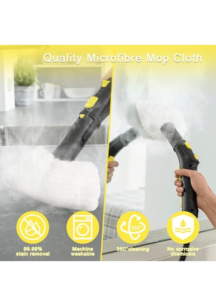 Karcher Steam Temizleyici Aksesuarları Yedek Bezleri, Nozul Yuvarlak Fırçalar, Karcher Easyfix Sc1 Sc2 Sc3 Sc4 Sc5 (Yurt Dışından) indirimleri