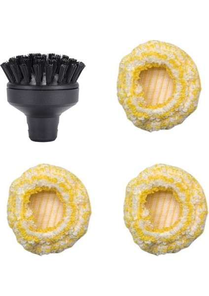 Karcher Sc2 Sc3 Sc4 Sc5 Için Vakum Buhar Temizleyici Aksesuarları Büyük Yuvarlak Yuvarlak Fırça Buharlayıcı Kapak Mikrofiber Paspas Bezi (Yurt Dışından)