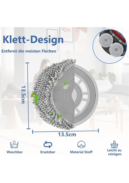 Roborock Q Revo/qrevo S/qrevo Master/qrevo Eğrisi/qrevo Maxv Için Paspas ile Uyumlu Aksesuarlar, Yıkanabilir Paspas Ped (Yurt Dışından) indirimleri