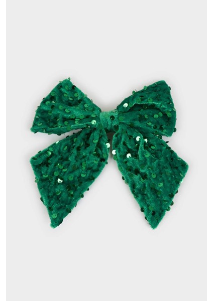 Kadın Yılbaşı Temalı Yeşil Pullu Fiyonk TOKA F7050AXNS