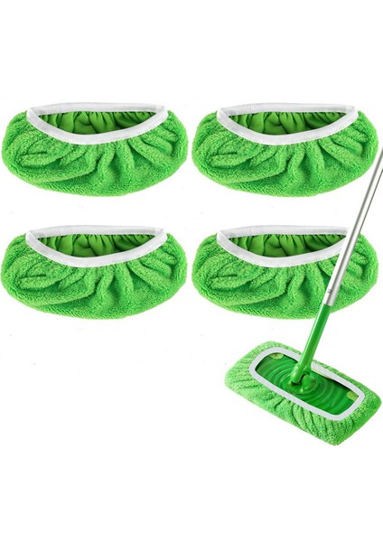 8pcs Paspas Pedleri Swiffer Swiffer Swifer Için Yeniden Dolunma Mop-Kuru Süpürme Bezleri ve Islak Paspas Bezleri Ev Temizliği Için Yıkanabilir (Yurt Dışından) modelleri