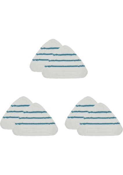 6pcs Buhar Paspası Yedek Pedleri Üçgen Yıkanabilir Bez Mikrofiber Buhar Paspas Pedleri Paspas Kafa Ped Buhar Paspas Replasman (Yurt Dışından)